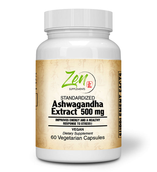 Ashwagandha Extract 60 Vegcaps Zen Supplements