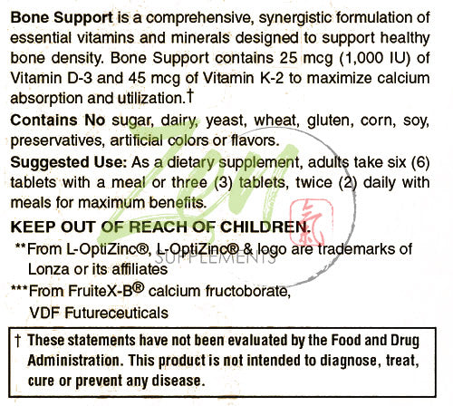 Bone Support Labels